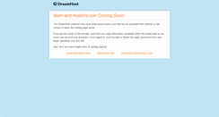 Desktop Screenshot of islam-and-muslims.com